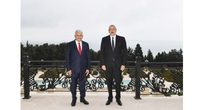 Президент Ильхам Алиев принял делегацию во главе с бывшим премьер-министром Турции Бинали Йылдырымом   - ФОТО