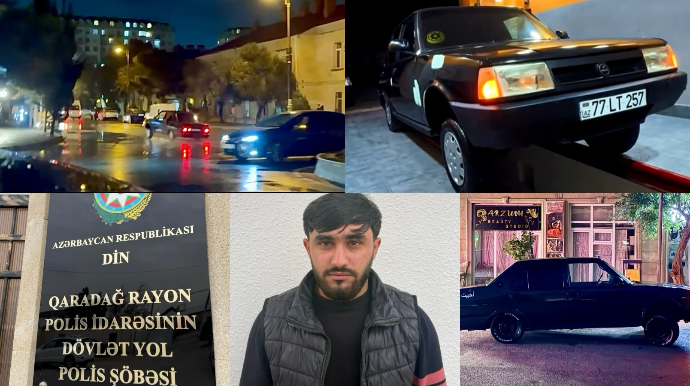 DYP Qaradağda dostunun maşını ilə "avtoş"luq edən şəxsi saxladı – Məhkəmə həbs etdi - VİDEO