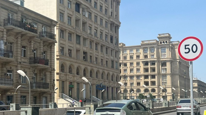 Bakıda 2 küçədə sürət həddi endirilib  - FOTO