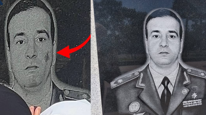 Polad Həşimovun məzar daşındakı nöqsan aradan qaldırıldı - FOTO