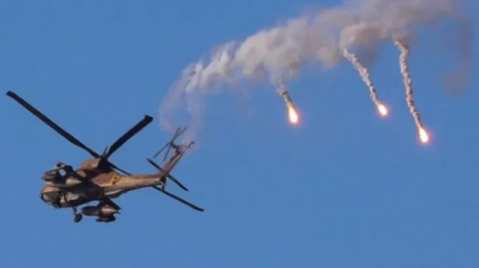 HƏMAS İsrail helikopterini VURDU 