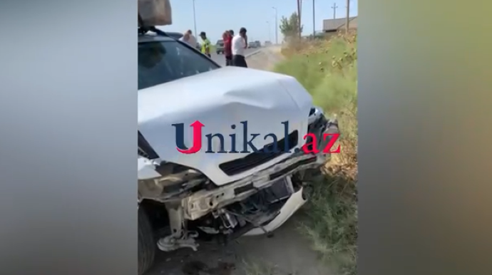 "Opel" "Toyota Highlander"ə çırpıldı - VİDEO 