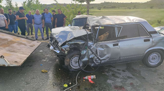 Naxçıvan-Şahbuz yolunda ağır yol qəzası -  1 ölü, 2 yaralı - FOTO 