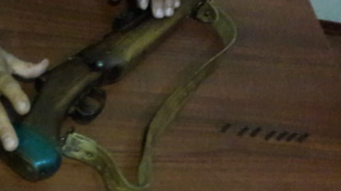 Odlu silah aşkar edilərək götürülüb  - FOTO