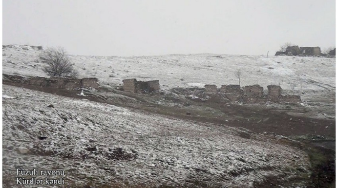 Füzulinin Kürdlər kəndindən görüntülər - VİDEO - FOTO