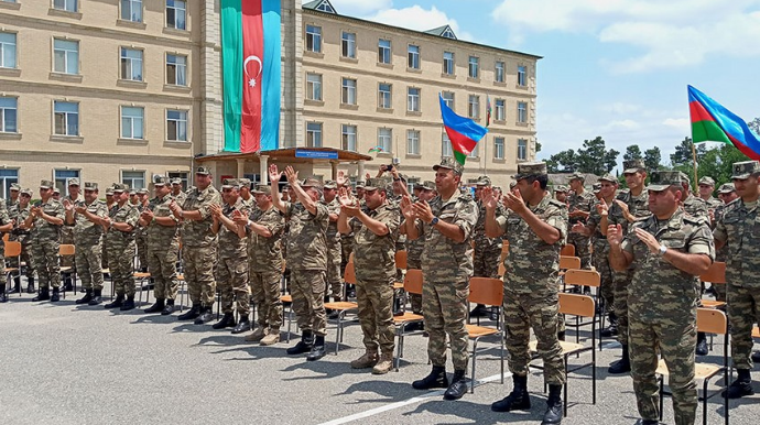 Raket və Artilleriya Qoşunlarının hərbi hissəsində tədbir keçirilib  - FOTO