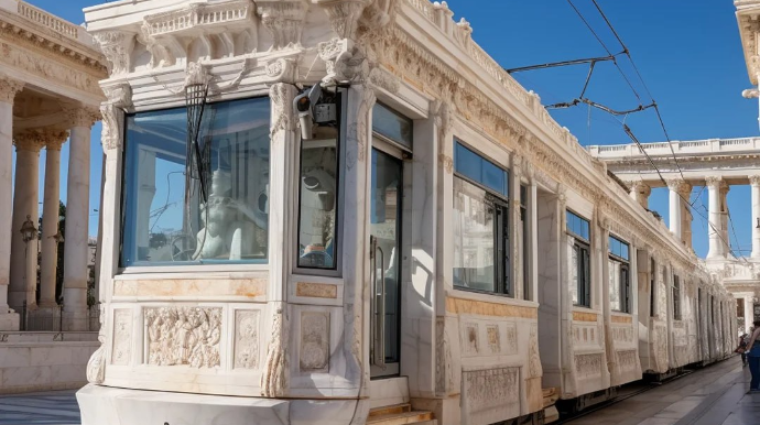 Qədim Yunanıstanda tramvay olsaydı... - FOTOLAR 