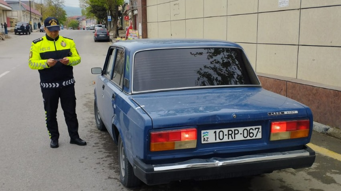 Şamaxıda qaydalara riayət etməyən sürücülər cərimələnib - FOTO