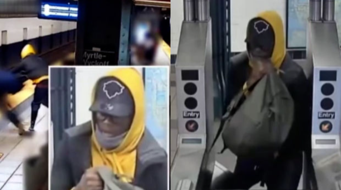 Metrostansiyada gərgin anlar:  afroamerikalı sərnişini relslərin üzərinə yıxdı - VİDEO 