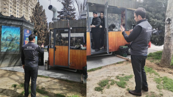 Bakıda atmosferi çirkləndirən iaşə obyekti cərimələndi - FOTO 