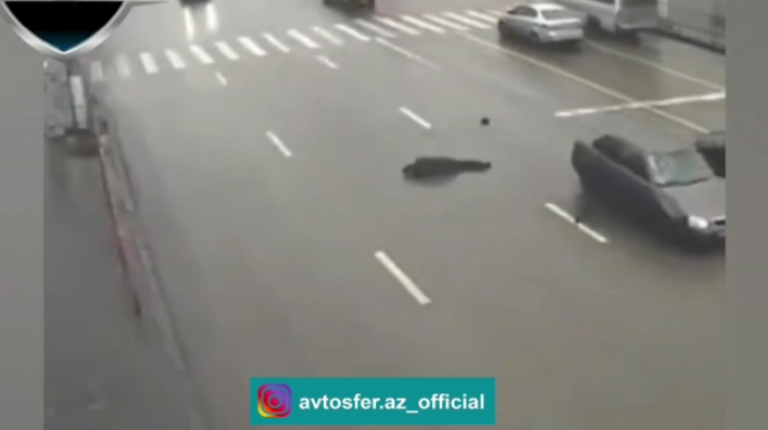 Ölümə doğru qaçan piyada  - VİDEO