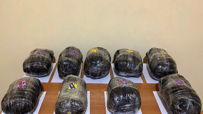 İrandan Azərbaycana 8 kq narkotik keçirilməsinin qarşısı alınıb - FOTO