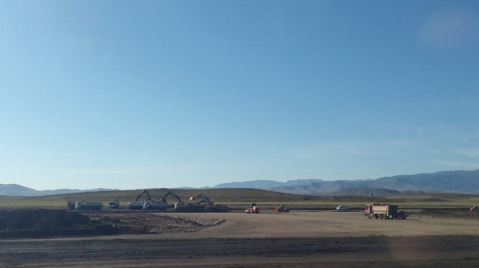 Füzuli hava limanının tikintisi davam edir  - FOTO