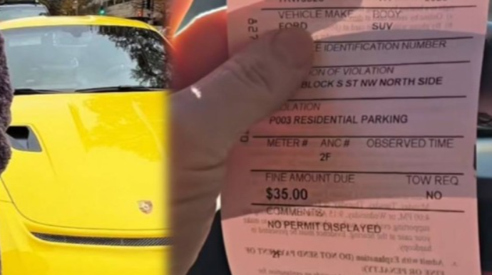 Aparıcı parklanmaya görə 60 manat CƏRİMƏLƏNDİ - VİDEO