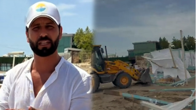 Qazinin çimərlikdəki obyektini niyə söküblər? – RƏSMİ AÇIQLAMA - FOTO - VİDEO 