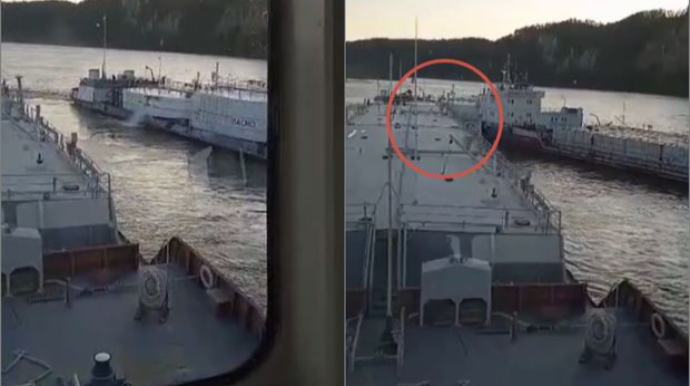 Rusiyada iki tanker toqquşdu, fövqəladə vəziyyət elan edildi    - VİDEO