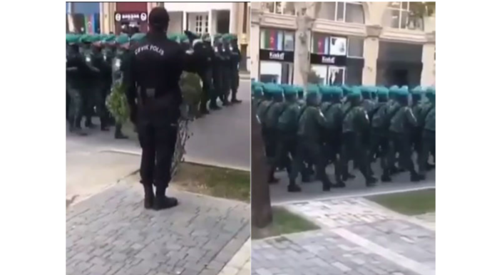 Новые кадры подготовки к грандиозному военному параду в Баку  - ВИДЕО