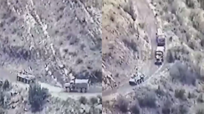 Ermənilər Qarabağda qanunsuz hərbi daşımaları davam etdirirlər - VİDEO 