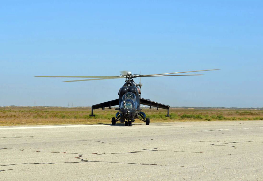 “TurAz Qartalı - 2017” təlimlərinə döyüş helikopterləri də qoşulub - VİDEO