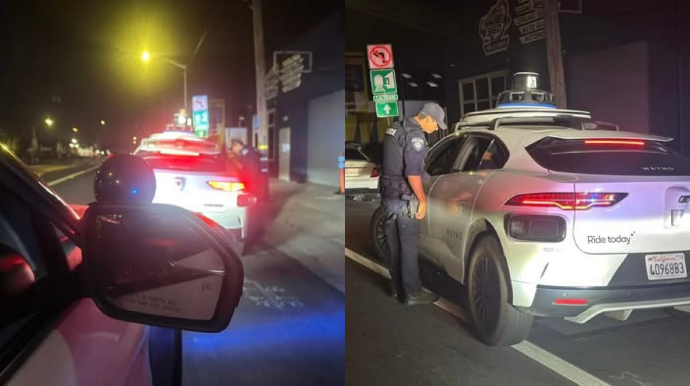 Polis qoşa xətdən dönən taksini saxladı: Nə sürücü var, nə də sərnişin - FOTO