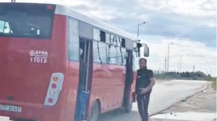 Avtobusun rənginə görə biz əziyyət çəkirik - VİDEO 
