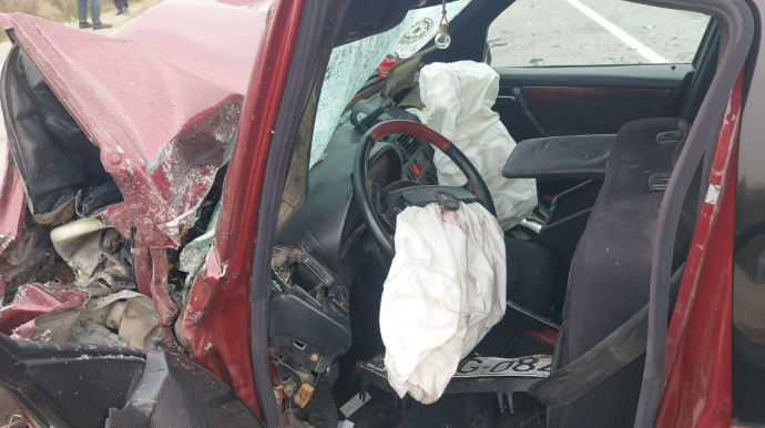 İmişlidə 3 maşın toqquşdu, xəsarət alanlar var - FOTO  - YENİLƏNİB