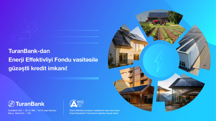 "TuranBank" Enerji Effektivliyi Fondu vasitəsilə güzəştli kreditlərin verilməsinə başladı 