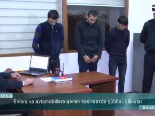 Maşınlara qənim kəsilən 3 gənc saxlanıldı – VİDEO