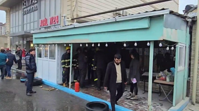 В Баку в кафе произошел взрыв, пострадали 3 человека - ВИДЕО 