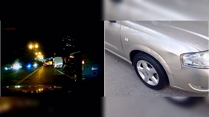 Bakıda “ara işləyən” sürücü qəza törədib qaçdı   - VİDEO