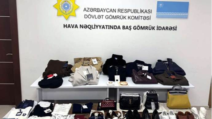 276 minlik brend malları ölkəyə qanunsuz keçirmək istədi - FOTOLAR 