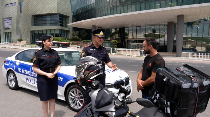 Qanunu pozan moped, velosiped və skuter sürücülərinə qarşı nəzarət tədbirləri davam edir - FOTO - VİDEO