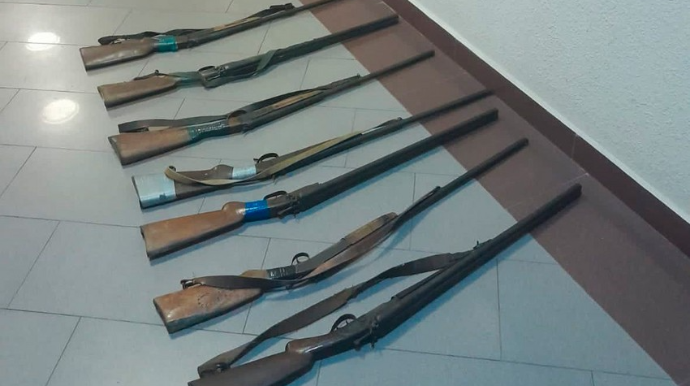 Qəbələdə vətəndaşlardan qanunsuz odlu silahlar götürülüb