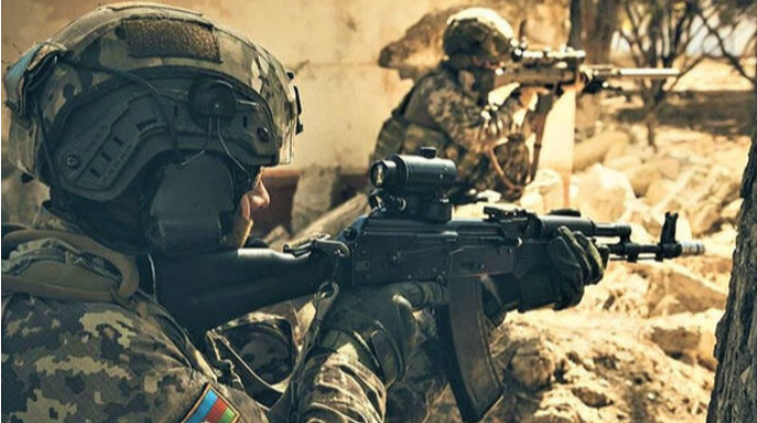 Ordumuzun antiterror tədbirləri zamanı real döyüş kadrları    - VİDEO