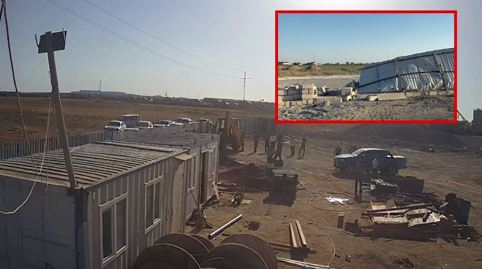 Binədə özbaşınalıq -  Çıxarışlı torpaq sahəsinin hasarı söküldü - VİDEO 