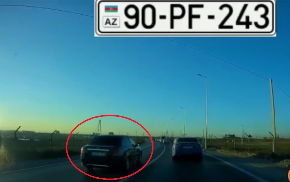  Polisin və kameranın olmamasından istifadə edərək  "protiv" sürdü - VİDEO 
