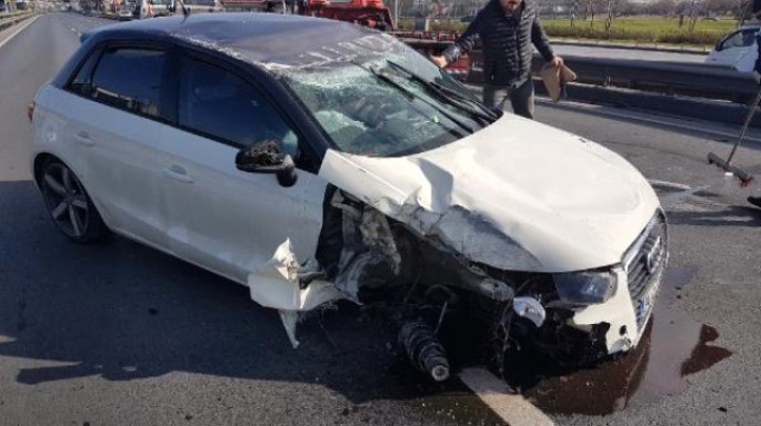 Qağayıya görə dəhşətli qəza törətdi - VİDEO