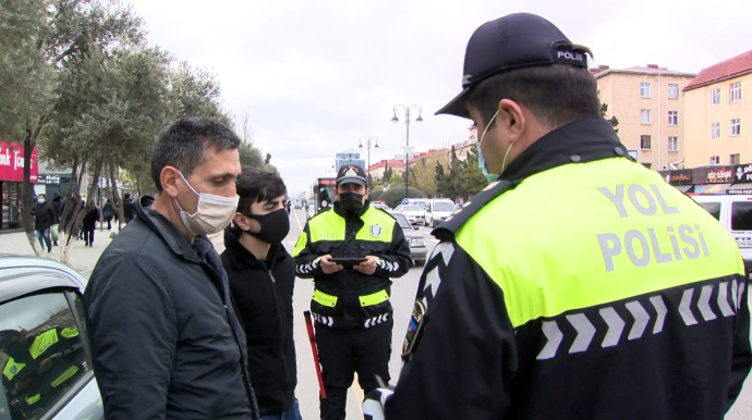 Sumqayıt polisi koronavirusla mübarizə tədbirlərini davam etdirir   - FOTO - VİDEO