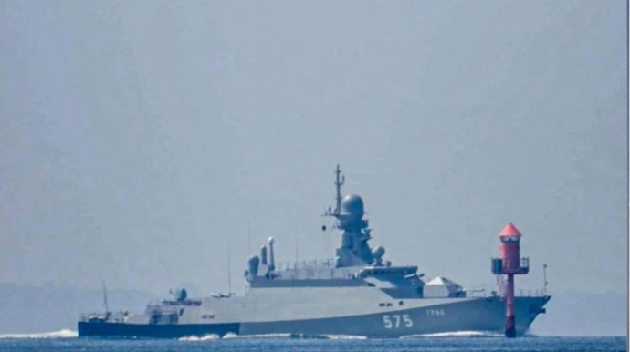 Поражен российский ракетный корабль, направлявшийся в Каспийское море