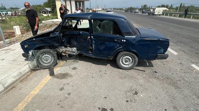 Ata ilə oğulun maşını toqquşdu - Ailə başçısı öldü - FOTO - VİDEO