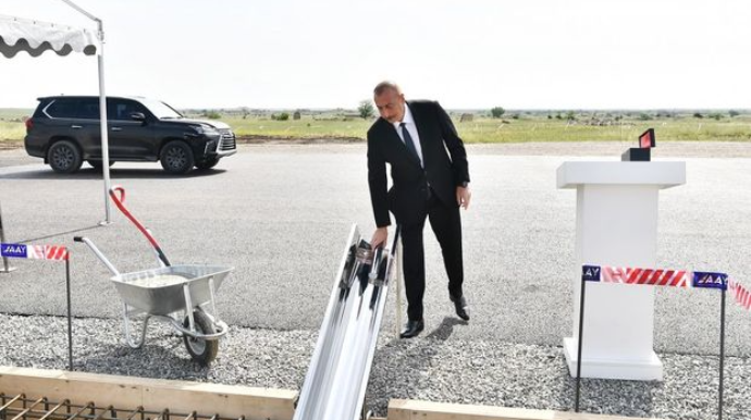 Cəbrayılda avtomobil servis mərkəzinin təməli qoyuldu  - FOTO