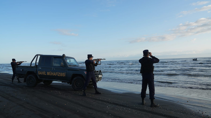 Xəzər dənizindəki əməliyyat vaxtı atəş açıldı - İran vətəndaşları tutuldu - FOTO