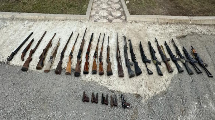 Şuşada xeyli silah aşkarlanıb  - FOTO - VİDEO