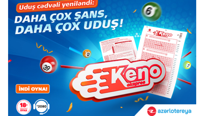 “Ekspress Keno”da uduşlar artırıldı - FOTO