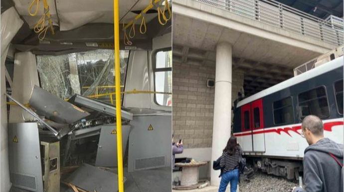 В Турции поезд метро сошел с рельсов и врезался в стену  - ФОТО - ВИДЕО