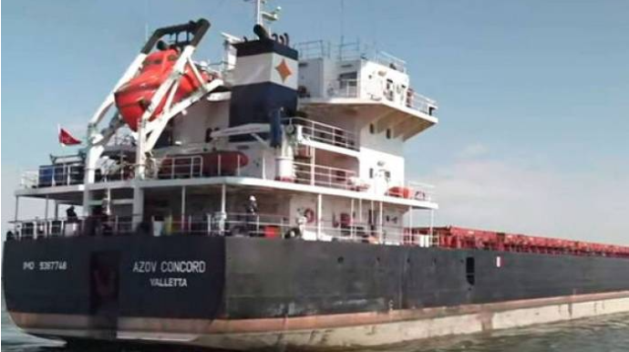 Türkiyəyə məxsus gəmi Mariupolu tərk etdi - VİDEO 