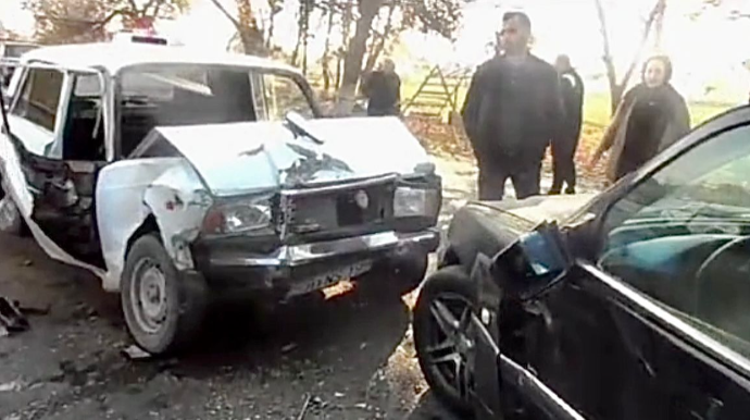 Ağcabədidə qəza: “VAZ”la “Mercedes” toqquşdu, bir nəfər yaralandı   - VİDEO