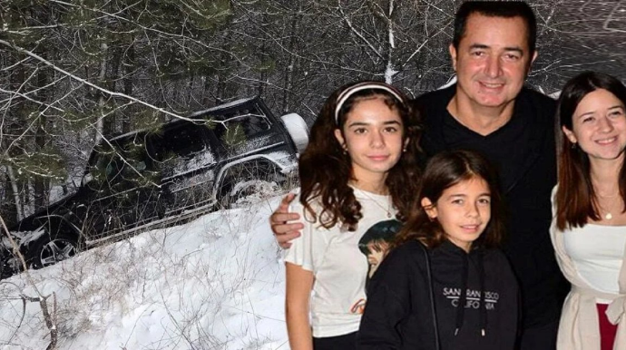 Məşhur aparıcının qızları "Gelandewagen"lə qəzaya düşdülər - FOTO 