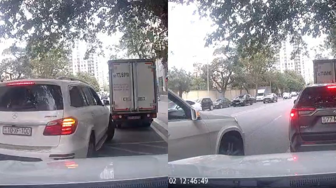 Klinikanın önündə parkinq üstündə mübahisə: Sən azərbaycanlı deyilsən? - VİDEO