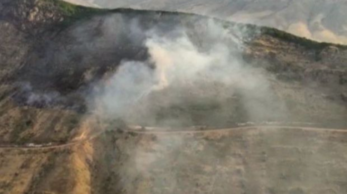 Cəbrayılda Güllücə aşırımında güclü yanğın - Helikopter cəlb edildi - VİDEO 